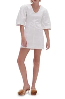 Aje Hunter Cutout Twist Back Linen Blend Minidress Ivory at Nordstrom, Us