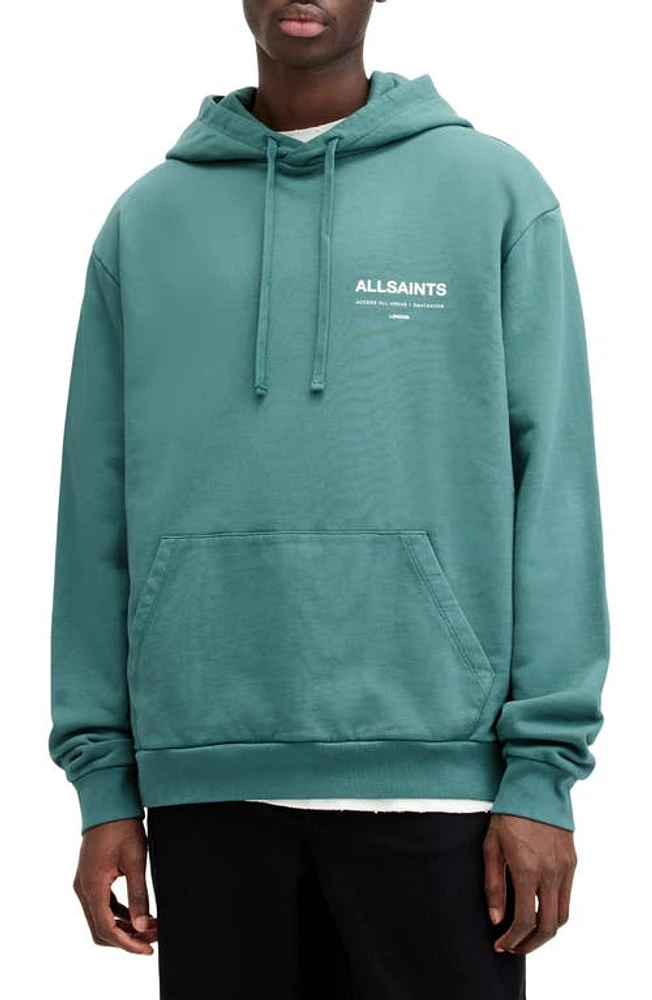 AllSaints Access Cotton Graphic Hoodie at Nordstrom,