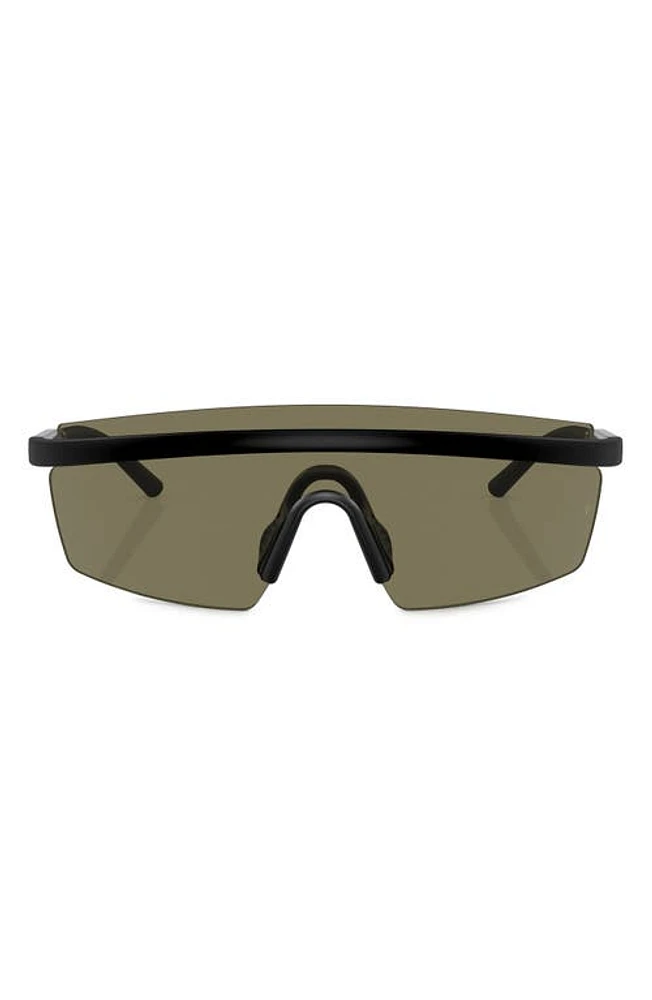 Oliver Peoples Roger Federer 135mm Shield Sunglasses in Matte Black at Nordstrom