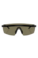 Oliver Peoples Roger Federer 135mm Shield Sunglasses in Matte Black at Nordstrom