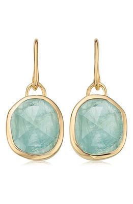 Monica Vinader Siren Bezel Set Drop Earrings in 18Ct Gold Vermeil On Sterling at Nordstrom