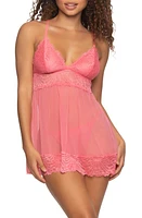 Black Bow Sarah Lace Babydoll Chemise at Nordstrom,