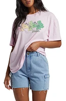 Billabong Aloha All Day Oversize Cotton Graphic T-Shirt Sweet Pink at Nordstrom,