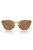 Oakley Spindrift 52mm Prizm Round Sunglasses in Light Gold at Nordstrom