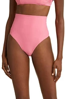 BONDI BORN Faith High Waist Bikini Bottoms Rose at Nordstrom,