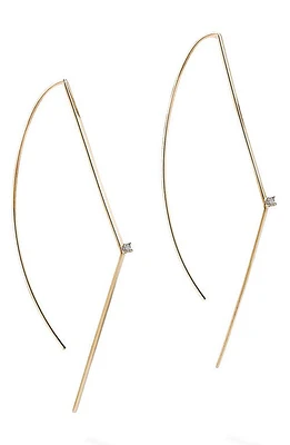 Lana Flat Geometric Hooked On Hoop Earrings in Yellow at Nordstrom