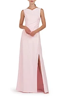 Kay Unger Nicolette Sleeveless Sheath Gown Pink Pearl at Nordstrom,