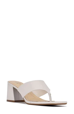 Nine West Gelina Slide Sandal in White Leather at Nordstrom, Size 11