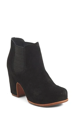 Kork-Ease Shirome Chelsea Bootie Black Suede at Nordstrom,