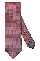 Eton Floral Medallion Silk Tie in Medium Red at Nordstrom