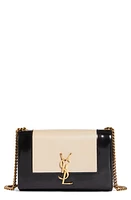 Saint Laurent Small Kate Chain Crossbody Bag in Desert Sand/Noir at Nordstrom