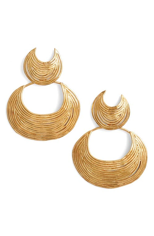 Gas Bijoux Luna Wave Drop Earrings in Gold at Nordstrom