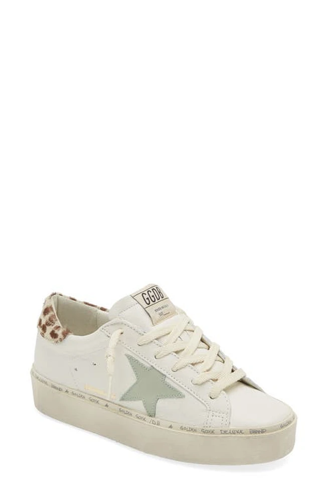 Golden Goose Hi Star Platform Sneaker White/Gray/Leopard at Nordstrom,