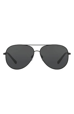 Michael Kors 60mm Pilot Sunglasses in Matte Black at Nordstrom