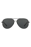 Michael Kors 60mm Pilot Sunglasses in Matte Black at Nordstrom