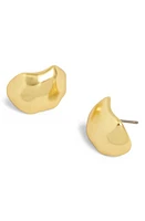 Madewell Molten Statement Stud Earrings in Vintage Gold at Nordstrom