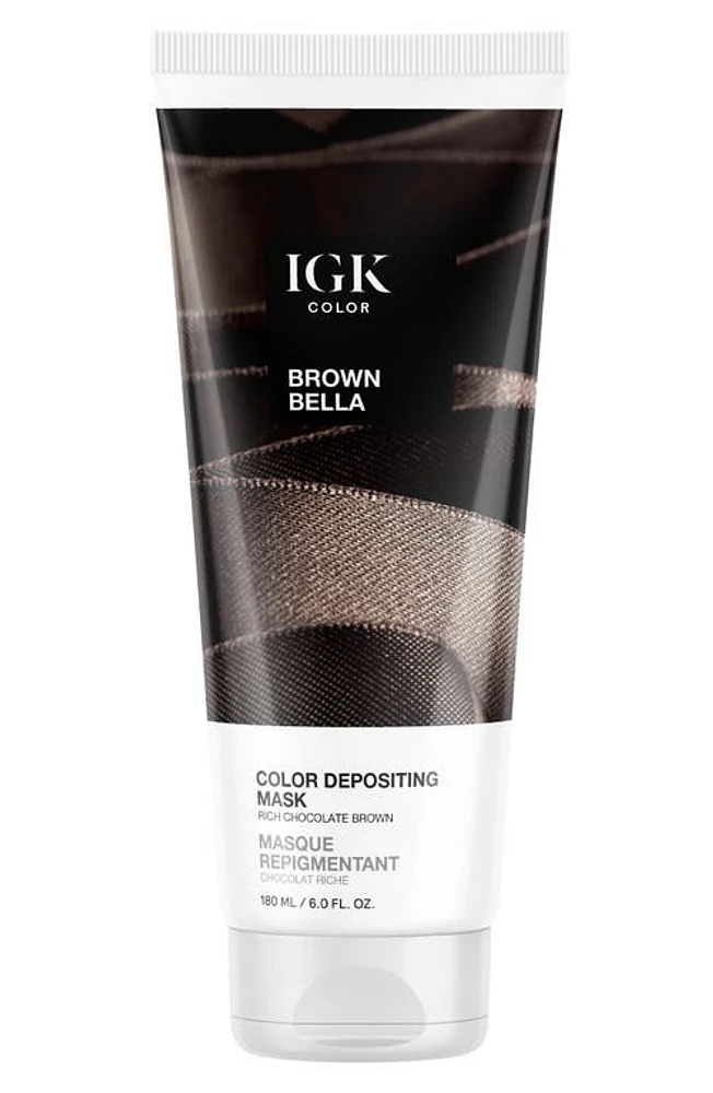 IGK Color Depositing Mask in Brown Bella at Nordstrom, Size 6 Oz