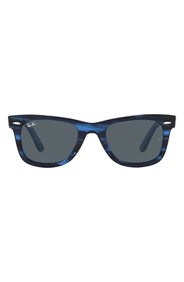 Ray-Ban Wayfarer 50mm Square Sunglasses in Blue Stripe at Nordstrom