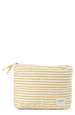 Pehr Water Resistant Coated Organic Cotton Pouch in Marigold at Nordstrom