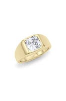 HauteCarat Men's Asscher Cut Lab Created Diamond Signet Ring in Gold at Nordstrom