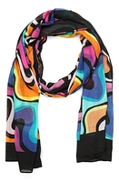 Kurt Geiger London Squiggle Rainbow Scarf at Nordstrom