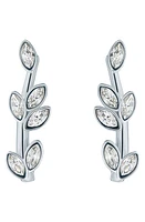 Ted Baker London Senia Serpentine Crystal Stud Earrings in Silver Clear Crystal at Nordstrom