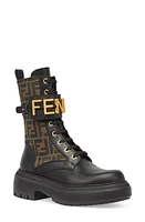 Fendi graphy Biker Boot Black/Brown at Nordstrom,