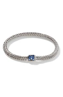 John Hardy Icon Pavé Sapphire Chain Bracelet in Blue at Nordstrom, Size X-Large