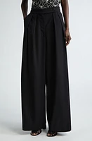 Dries Van Noten Pamplona Pleated Wide Leg Trousers Black 900 at Nordstrom, Us