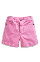 Mini Boden Kids' Denim Shorts Strawberry Milkshake at Nordstrom,