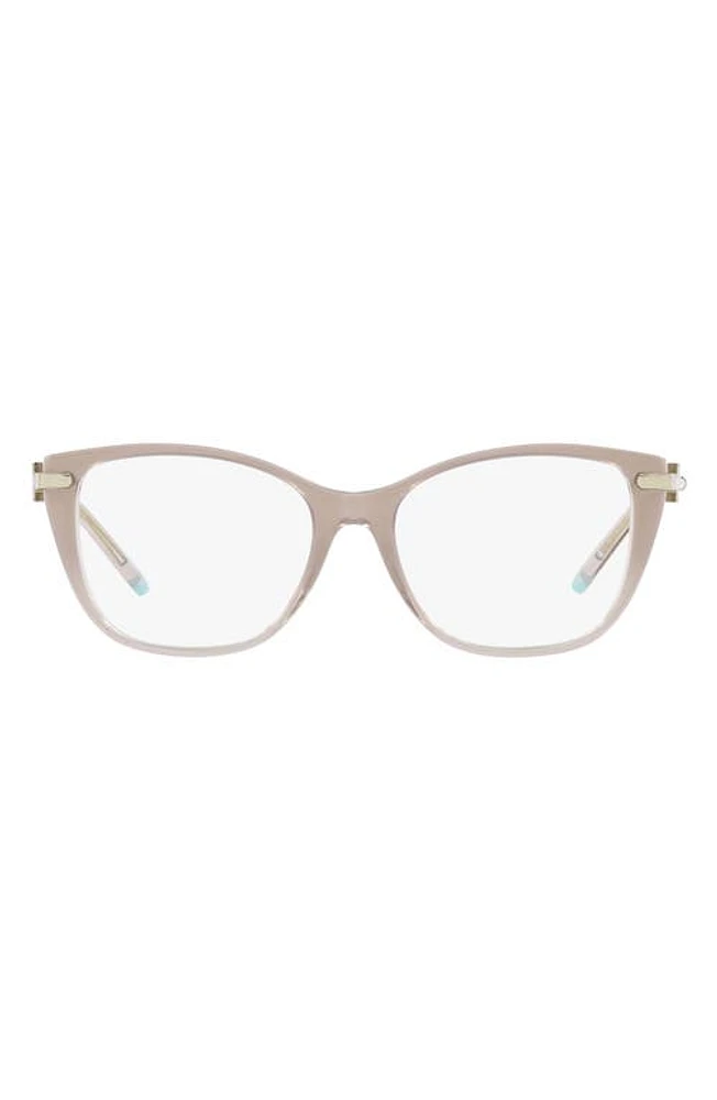 Tiffany & Co. 52mm Butterfly Optical Glasses in Champagne at Nordstrom