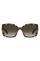 Moschino 54mm Gradient Square Sunglasses in Havana 2/brown Gradient at Nordstrom