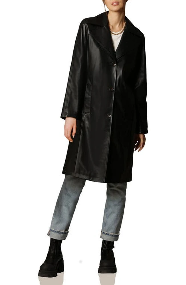 Avec Les Filles Faux Leather Topper Coat at Nordstrom,