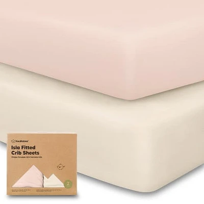 KeaBabies Isla Fitted Crib Sheets in Cameo at Nordstrom