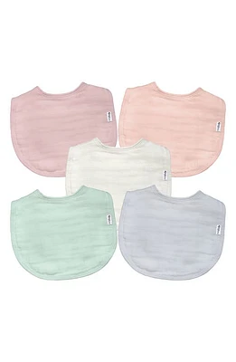 Green Sprouts 5-Pack Organic Cotton Muslin Baby Bibs in Rose at Nordstrom