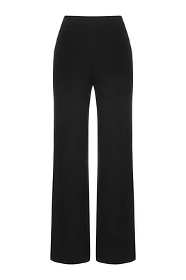 Nocturne High Waist Knit Pants in Black at Nordstrom