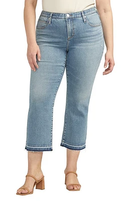 JAG Eloise Release Hem Crop Bootcut Jeans Blue Dust at Nordstrom,