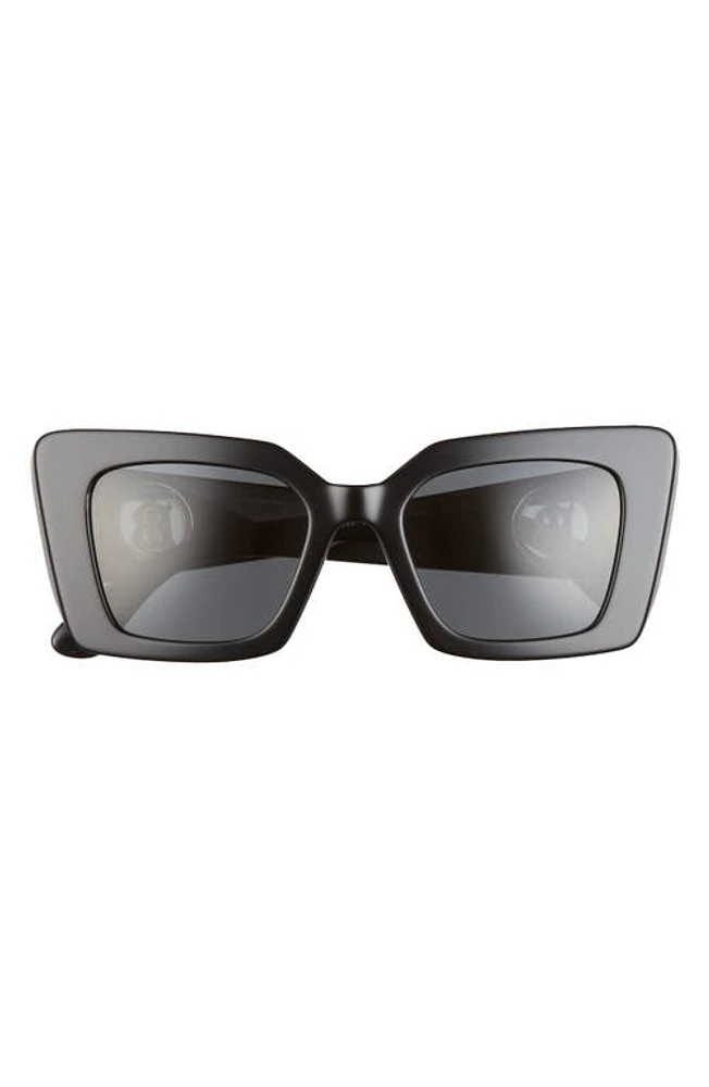 burberry 51mm Square Sunglasses in Black/Dark Grey at Nordstrom