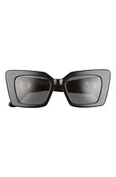 burberry 51mm Square Sunglasses in Black/Dark Grey at Nordstrom