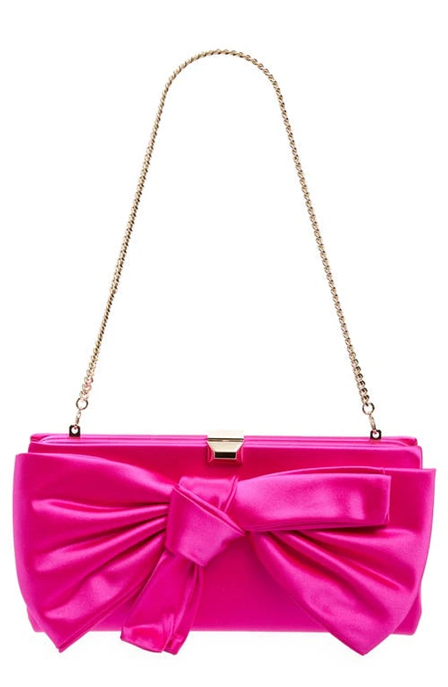 Stuart Weitzman The VIP Loveknot Clutch in Flamingo at Nordstrom