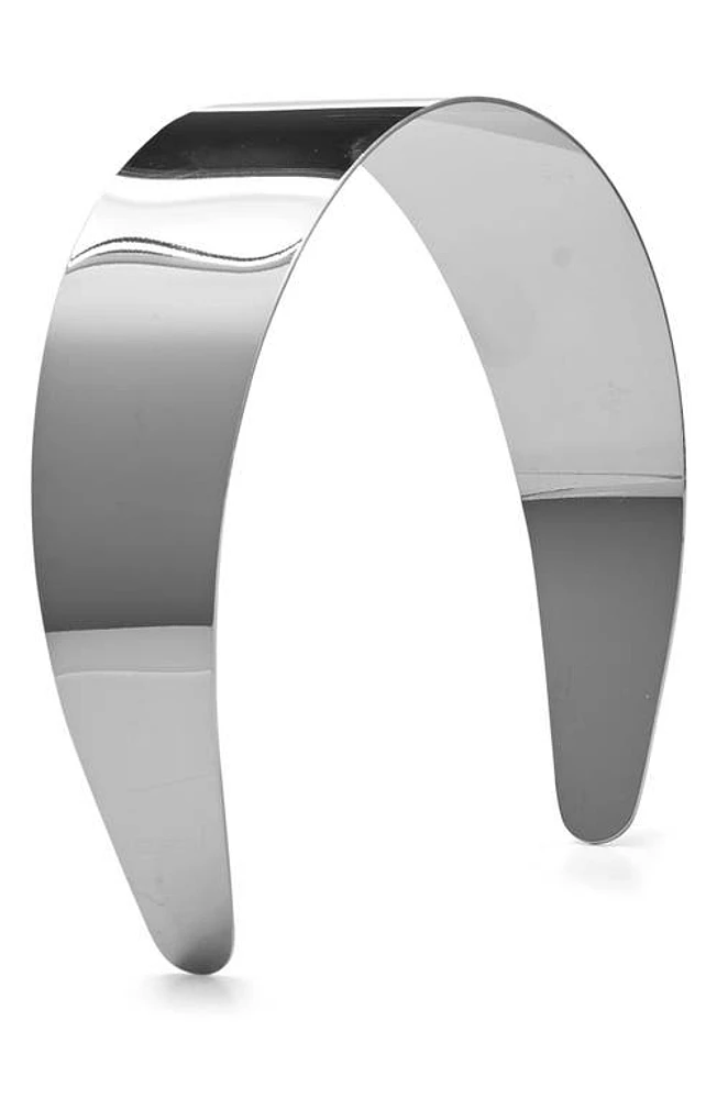 LELET NY Live Wide Metal Headband in Silver at Nordstrom