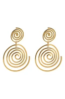 Petit Moments Verona Swirl Drop Earrings in Gold at Nordstrom