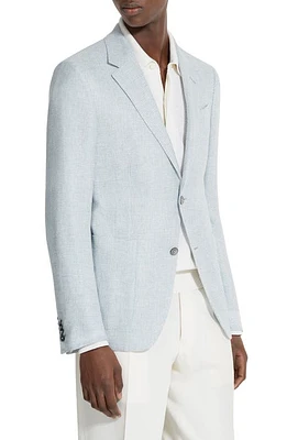 ZEGNA Fairway Crossover Linen, Wool & Silk Sport Coat Light Blue at Nordstrom, Us