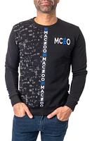 Maceoo Future Black Stretch Cotton Graphic Sweater at Nordstrom, Us