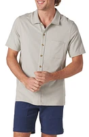 The Normal Brand Puremeso Solid Short Sleeve Knit Button-Up Shirt at Nordstrom,