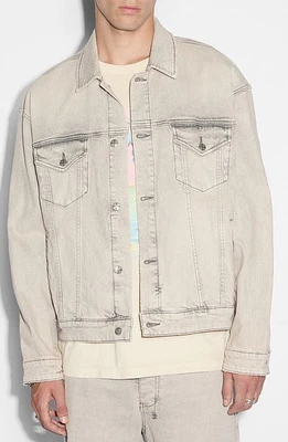 Ksubi Pluto Oh G Denim Jacket Grey at Nordstrom,