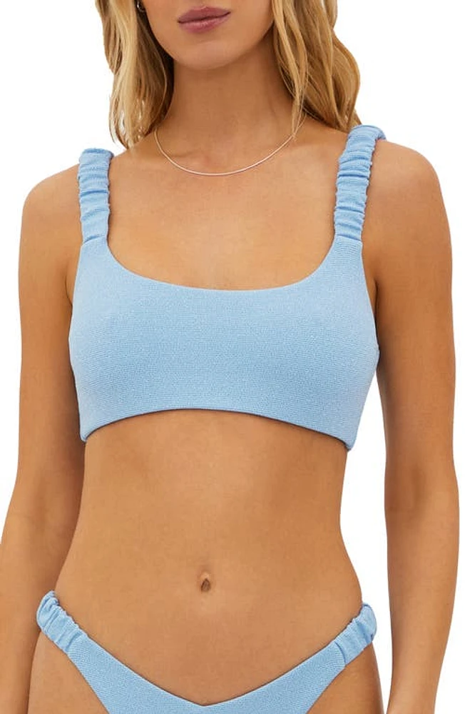 Beach Riot Effie Bikini Top Denim Scrunch at Nordstrom,