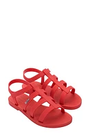 Melissa Sun Rodeo Water Resistant Cage Sandal in Red at Nordstrom, Size 7