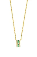 Bony Levy El Mar Emerald & Diamond Pendant Necklace in 18K Yellow Gold at Nordstrom