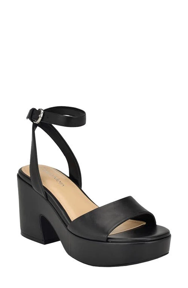 Calvin Klein Summer Ankle Strap Platform Sandal at Nordstrom,